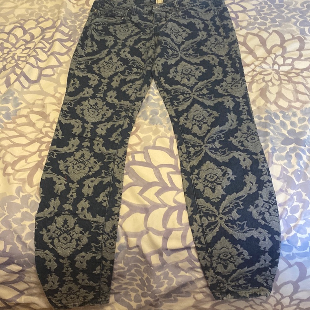 Life in Progress damask jeans